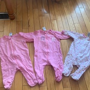 Gerber baby girl pjs